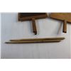 Image 4 : Drumstick, Wool Carders and Shoe Brush