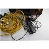 Image 3 : Pet Tote Bag, Cord Extension Cords, 4 Outlet Power Strip, Assorted Cords and Misc.