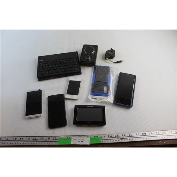 Apple iPhone 4S, HTC & LG Smartphones - As Is, Phone Case, Belkin Wireless Keyboard, Magellan Maestr