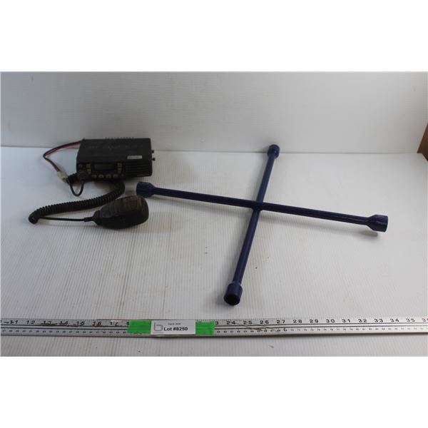 Kenwood Car Radio - As Is and Cross Lug Wrench