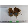 Image 1 : Suede Leather Kids Moccasins - Size 6''