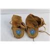 Image 2 : Suede Leather Kids Moccasins - Size 6''
