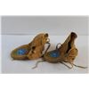 Image 3 : Suede Leather Kids Moccasins - Size 6''