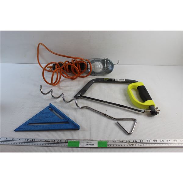 Troubleshooting Light - As Is, Rafter Square, Bowsaw and Dog Stake Spiral