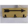 Image 3 : Pin Board 19" x 16", Wooden Decorative Key Holder 16" x 6", Glo Wood Polish, Meltonian Leather Clean