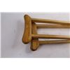 Image 3 : Pair of Vintage Wooden Crutches 50" Length
