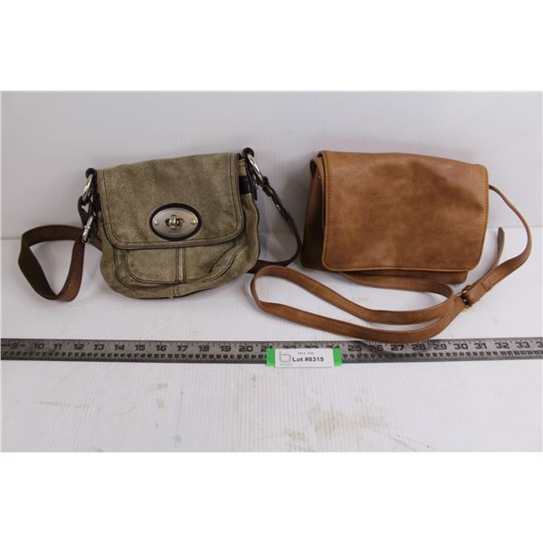 (2) Women's Handbags (one is Fossil)