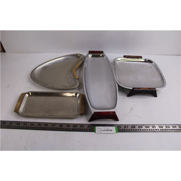 (4) Metal Platters