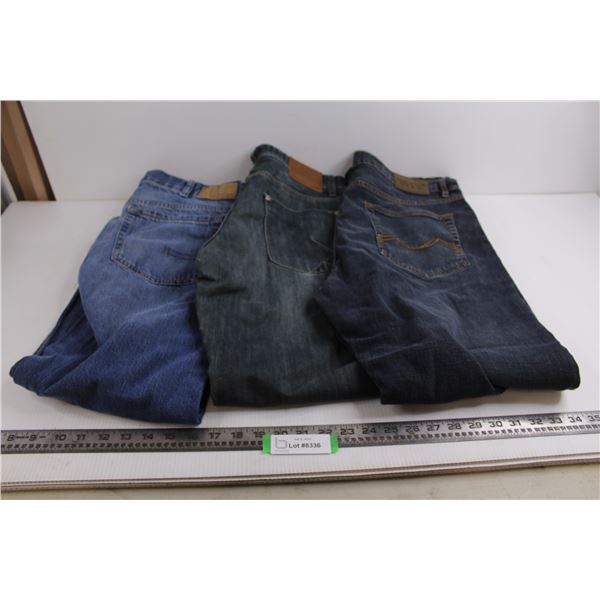(3) Pair of Blue Jeans (Calvin Klein 36 x 30, Britches 34 x 30, Urban Star 38 x 33)