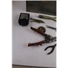 Image 4 : Assorted Tools (Pliers, Tin Snips, Drill Bits), Metal Tool Box - As is