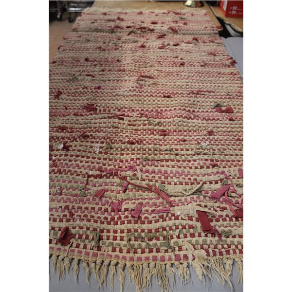 Pier1 Imports Throw Rug 59" Long x 30" Wide, Some Paint Stains