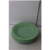 Image 3 : Fire King Jadeite Dishes - Tea Cup & (6) Bread Plates