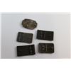 Image 5 : (5) Brass Belt Buckles