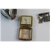 Image 4 : Vintage HotPoint Iron, Westclox & Monroe Travel Clocks and Lock