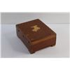 Image 7 : Wooden Jewelry Box, Necklaces, Bracelets, Tie Pins and Misc.