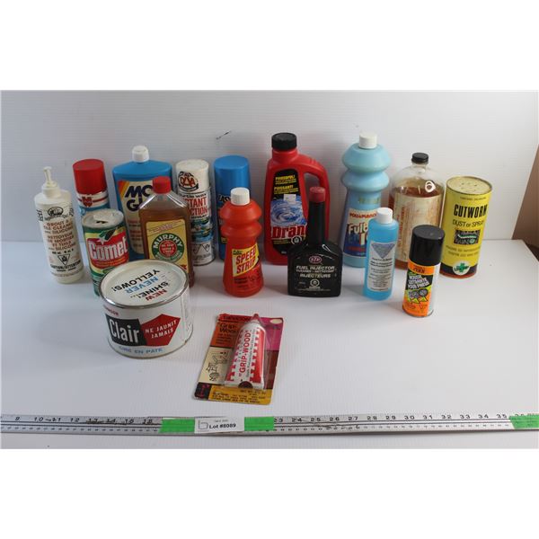 Cleaning Sprays, Powders and Liquids - Oil Soap, Grip Wood Glue and Fuel Injector