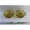 Image 1 : (2) 8'' Amber Glass Bowls