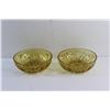Image 2 : (2) 8'' Amber Glass Bowls