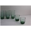 Image 2 : (8) Turquoise Glass Cups