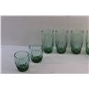 Image 3 : (8) Turquoise Glass Cups