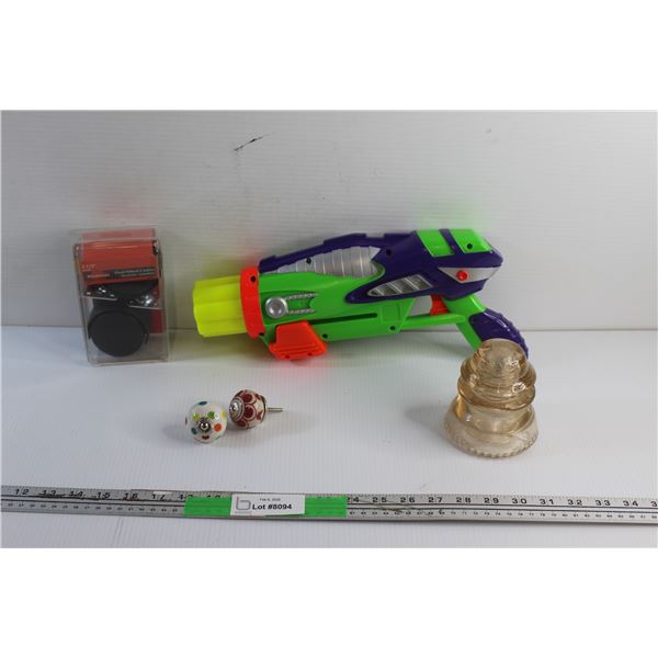 Nerf Gun, Insulator, Dual Wheel Casters and Drawer Handles