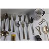 Image 5 : Spoons, Forks, Bottle Openers, Dining Knives, Magnifying Glass, Ceramic Mug and Misc.