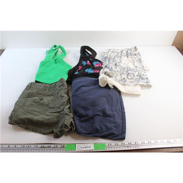 Shorts, Ladies Tops and T Shirts