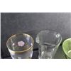 Image 5 : Decorative Glass Vase, Water Pitcher and Green Glass Bowl