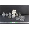 Image 1 : Glass Coasters. Jewelry Dishes, Perfume Bottles and Ceramic Angel Candle Holder