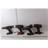 Image 1 : (4) 18V Cordless Drills (Jobmate, Craftsman)- No Batteries, Untested