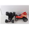 Image 4 : (2) Turbo Tantrum Race cars with Remotes (Need Batteries), Car Battery & Charger (Powers On)