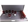 Image 1 : Partial Set of 16 Ruby Glass Stemware