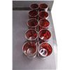 Image 3 : Partial Set of 16 Ruby Glass Stemware