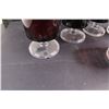 Image 6 : Partial Set of 16 Ruby Glass Stemware