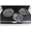Image 1 : (4) Fancy Glass Candy Dishes and Serving Plate