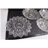 Image 2 : (4) Fancy Glass Candy Dishes and Serving Plate
