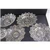 Image 4 : Set of (6) Fancy Glass Serving Dishes (One Piece Chipped)