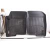 Image 1 : WeatherTech Vehicle Floor Liners - Widths 19" & Lengths 24" at Longest Portions - Appears Unused