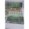 Image 4 : (12) Vehicle License Plates - Sask, Ontario - Oldest 1974