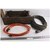 Image 1 : (2) Extension Cords - Uncertain Lengths - Untested, Holiday Inn "Weekend Share Package" Wooden Crate
