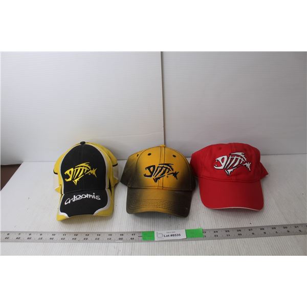 (3) G. Loomis Baseball Caps