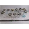 Image 1 : (11) Glass Canning Jars with Lids
