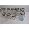 Image 3 : (11) Glass Canning Jars with Lids