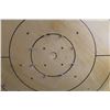 Image 2 : Wooden Double Sided Game Board (Crokinole & Checkers) with Game Pieces 27.5" x 27.5"