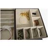 Image 4 : 4 -Tier Jewelry Box with Assorted Costume Jewelry Contents