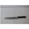 Image 4 : (3) J.A. Henckels Knives 8" Chef, 7" Santoku, 7" Bread Knife