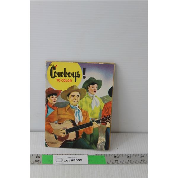 Small Vintage Cowboys Coloring Book