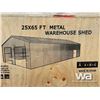 Image 6 : 25 X 65 FT. METAL WAREHOUSE SHED
