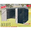 Image 1 : 14 X 8 FT. METAL GARDEN SHED