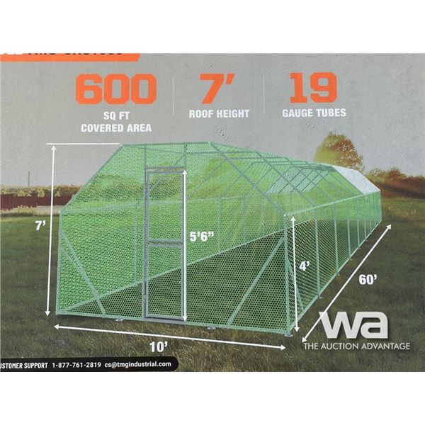 TMG 10 X 60 FT. CHICKEN SHELTER